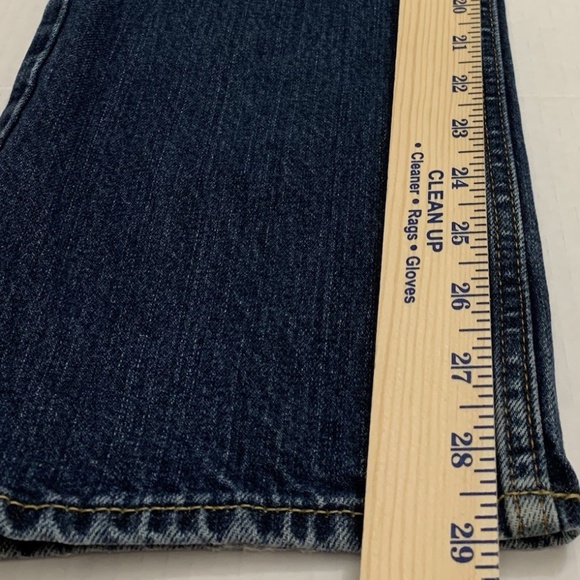 Abercrombie Jeans kids 16 28x29 Blue Dark Wash button Fly straight - Picture 7 of 12